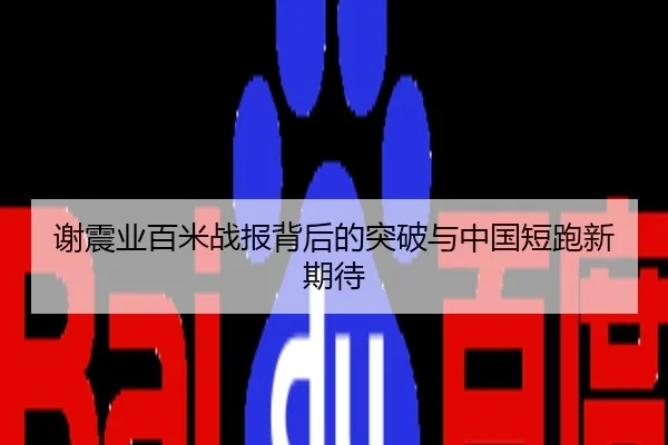 谢震业百米战报背后的突破与中国短跑新期待